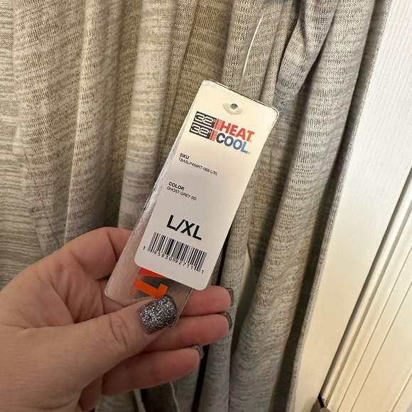 Women's 32 Degrees Beige Open Front Cardigan L/XL NWT - Picture 4 of 7